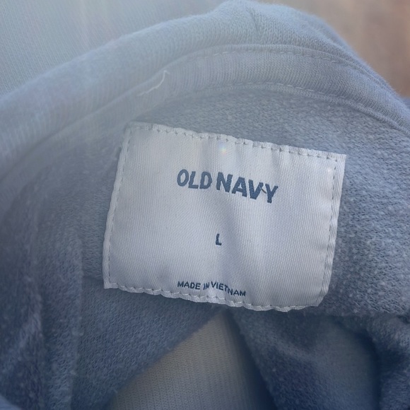 Old Navy Classic Blue Tye Dye Hooded Sweatshirt Large - Picture 7 of 9